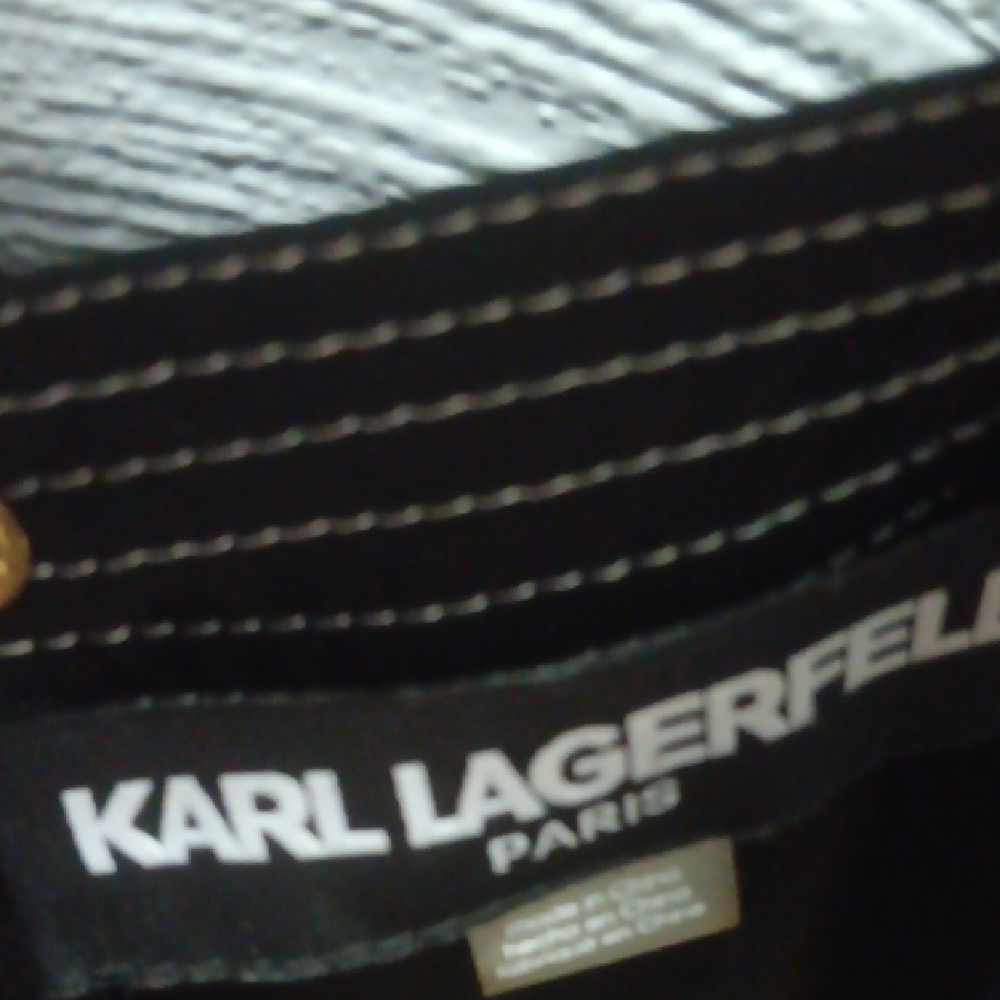Karl Lagerfeld Black and White Stitch Detail - Picture 2 of 5